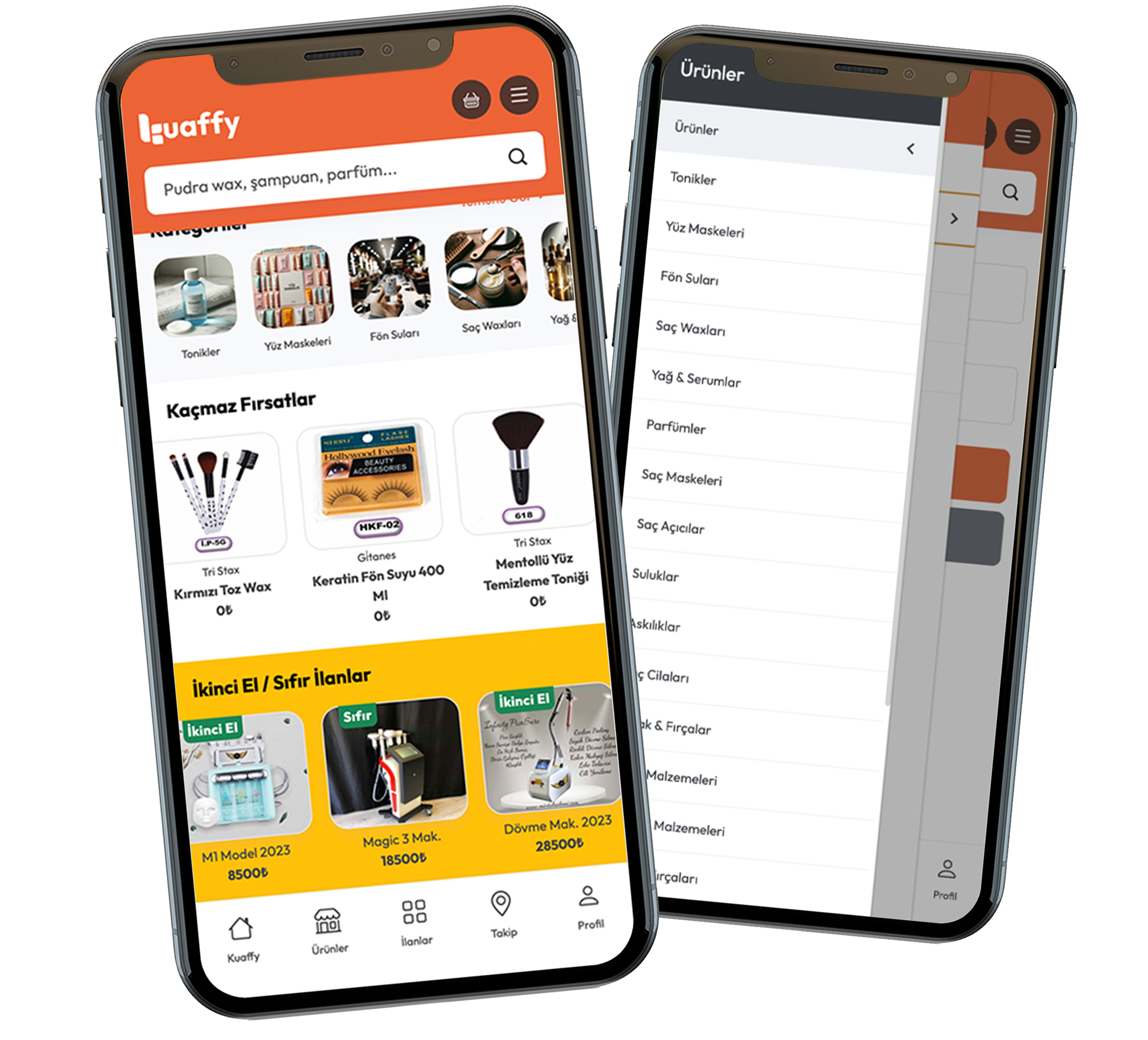Kuaffy App Mockup